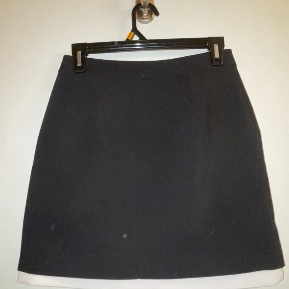 Banana Republic Black Mini Skirt with White Lining